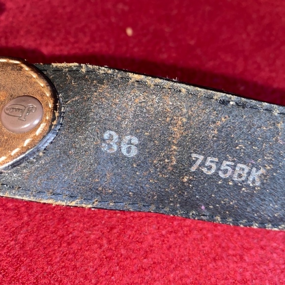 Justin size 36 leather belt NO buckle - Picture 2 of 7
